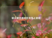 联众德信德州扑克线上游戏