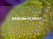 腾讯德信德州扑克官网投诉
