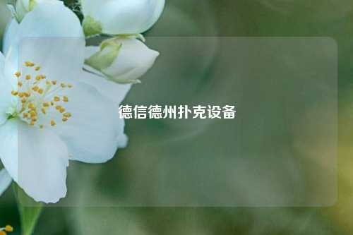 德信德州扑克设备