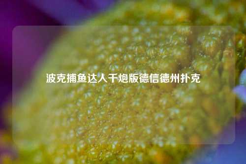 波克捕鱼达人千炮版德信德州扑克